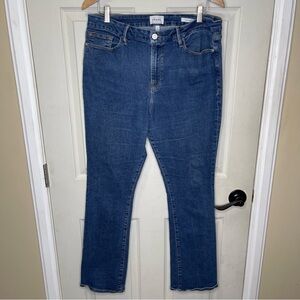 FRAME Jeans Womens Blue Le Mini Boot Medium
Wash Denim Sz 34